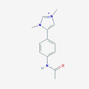 molecular formula C13H16N3O+ B493058 4-[4-(acetylamino)phenyl]-1,3-dimethyl-1H-imidazol-3-ium 