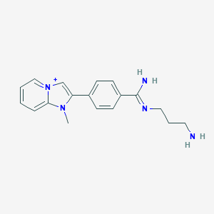 2-(4-{Amino[(3-aminopropyl)imino]methyl}phenyl)-1-methylimidazo[1,2-a]pyridin-1-ium