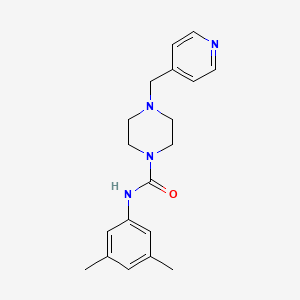 molecular formula C19H24N4O B4930656 N-(3,5-dimethylphenyl)-4-(4-pyridinylmethyl)-1-piperazinecarboxamide 