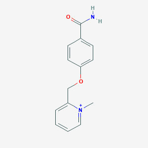 2-{[4-(Aminocarbonyl)phenoxy]methyl}-1-methylpyridinium