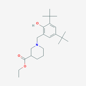 molecular formula C23H37NO3 B4930684 ethyl 1-(3,5-di-tert-butyl-2-hydroxybenzyl)-3-piperidinecarboxylate 