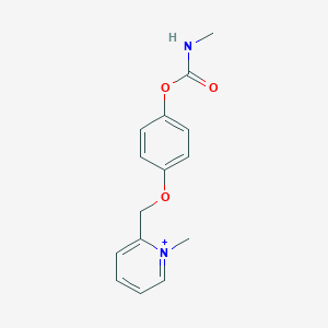 molecular formula C15H17N2O3+ B493069 4-[(1-Methyl-2-pyridiniumyl)methoxy]phenyl methylcarbamate 