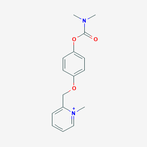 molecular formula C16H19N2O3+ B493070 [4-[(1-methylpyridin-1-ium-2-yl)methoxy]phenyl] N,N-dimethylcarbamate 