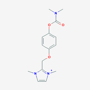 molecular formula C15H20N3O3+ B493072 4-[(1,3-dimethyl-1H-imidazol-3-ium-2-yl)methoxy]phenyl dimethylcarbamate 