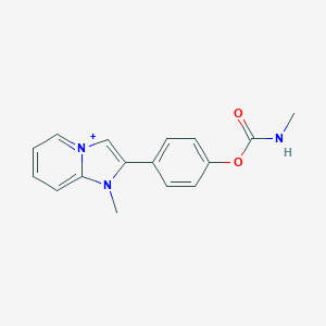 4-(1-Methylimidazo[1,2-a]pyridin-1-ium-2-yl)phenyl methylcarbamate