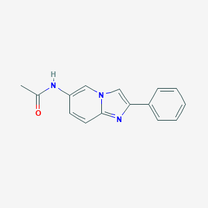 molecular formula C15H13N3O B493075 N-(2-苯基-6-咪唑并[1,2-a]吡啶基)乙酰胺 