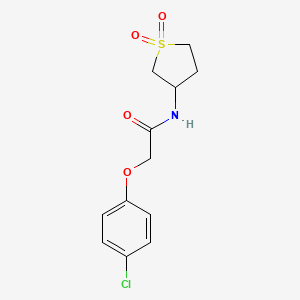 molecular formula C12H14ClNO4S B4930758 2-(4-chlorophenoxy)-N-(1,1-dioxidotetrahydro-3-thienyl)acetamide 