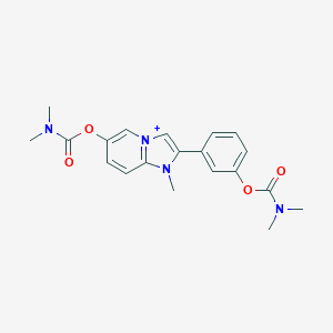 3-(6-{[(Dimethylamino)carbonyl]oxy}-1-methylimidazo[1,2-a]pyridin-1-ium-2-yl)phenyl dimethylcarbamate