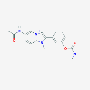 3-[6-(Acetylamino)-1-methylimidazo[1,2-a]pyridin-1-ium-2-yl]phenyl dimethylcarbamate