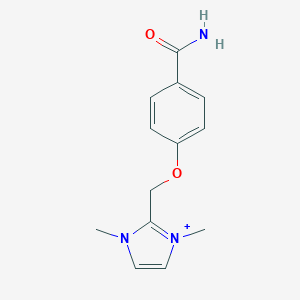 2-{[4-(aminocarbonyl)phenoxy]methyl}-1,3-dimethyl-1H-imidazol-3-ium