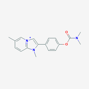 4-(1,6-Dimethylimidazo[1,2-a]pyridin-1-ium-2-yl)phenyl dimethylcarbamate