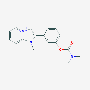 molecular formula C17H18N3O2+ B493088 2-(3-(Dimethylcarbamoyloxy)phenyl)-1-methylimidazo[1,2-a]pyridin-1-ium 