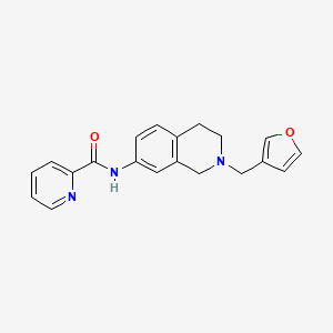 N-[2-(3-furylmethyl)-1,2,3,4-tetrahydro-7-isoquinolinyl]-2-pyridinecarboxamide