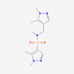 N-[(1,5-dimethyl-1H-pyrazol-4-yl)methyl]-N,1,5-trimethyl-1H-pyrazole-4-sulfonamide