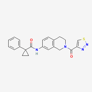 1-phenyl-N-[2-(1,2,3-thiadiazol-4-ylcarbonyl)-1,2,3,4-tetrahydro-7-isoquinolinyl]cyclopropanecarboxamide