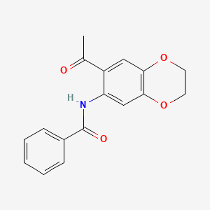 N-(7-acetyl-2,3-dihydro-1,4-benzodioxin-6-yl)benzamide