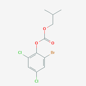 molecular formula C11H11BrCl2O3 B4930942 2-bromo-4,6-dichlorophenyl isobutyl carbonate 