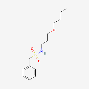 molecular formula C14H23NO3S B4930959 N-(3-butoxypropyl)-1-phenylmethanesulfonamide 