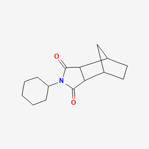 molecular formula C15H21NO2 B4930970 4-cyclohexyl-4-azatricyclo[5.2.1.0~2,6~]decane-3,5-dione 