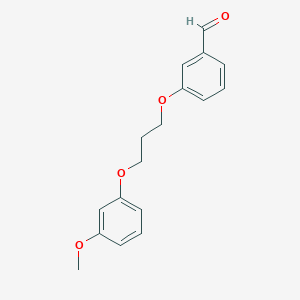 molecular formula C17H18O4 B4930971 3-[3-(3-methoxyphenoxy)propoxy]benzaldehyde 