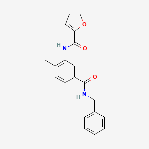 molecular formula C20H18N2O3 B4931014 N-{5-[(benzylamino)carbonyl]-2-methylphenyl}-2-furamide 