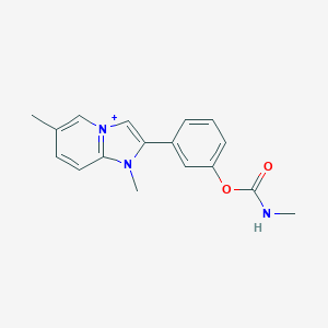 molecular formula C17H18N3O2+ B493102 3-(1,6-Dimethylimidazo[1,2-a]pyridin-1-ium-2-yl)phenyl methylcarbamate 