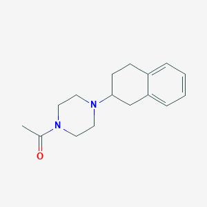 molecular formula C16H22N2O B4931025 1-acetyl-4-(1,2,3,4-tetrahydro-2-naphthalenyl)piperazine 