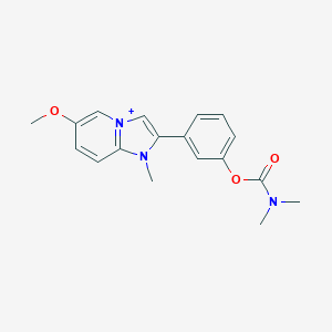 molecular formula C18H20N3O3+ B493103 3-(6-Methoxy-1-methylimidazo[1,2-a]pyridin-1-ium-2-yl)phenyl dimethylcarbamate 