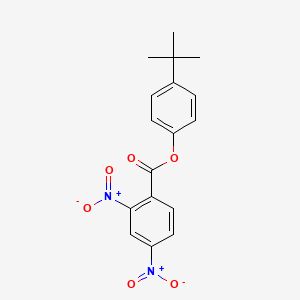 molecular formula C17H16N2O6 B4931045 4-tert-butylphenyl 2,4-dinitrobenzoate 