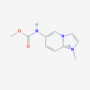 molecular formula C10H12N3O2+ B493106 Methyl 1-methylimidazo[1,2-a]pyridin-1-ium-6-ylcarbamate 