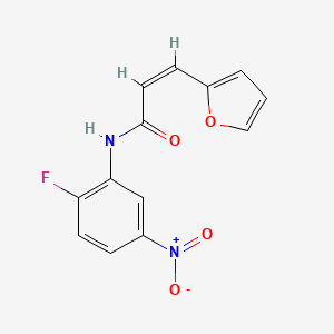 molecular formula C13H9FN2O4 B4931068 N-(2-fluoro-5-nitrophenyl)-3-(2-furyl)acrylamide 