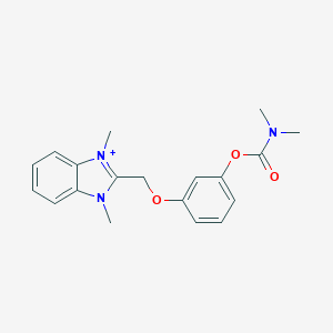 molecular formula C19H22N3O3+ B493109 [3-[(1,3-dimethylbenzimidazol-3-ium-2-yl)methoxy]phenyl] N,N-dimethylcarbamate 