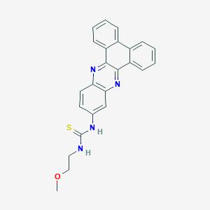 molecular formula C24H20N4OS B4931095 N-dibenzo[a,c]phenazin-11-yl-N'-(2-methoxyethyl)thiourea 