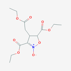 molecular formula C13H19NO8 B4931104 diethyl 4-(2-ethoxy-2-oxoethyl)-4,5-dihydro-3,5-isoxazoledicarboxylate 2-oxide 
