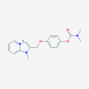 molecular formula C18H20N3O3+ B493111 4-[(1-Methylimidazo[1,2-a]pyridin-1-ium-2-yl)methoxy]phenyl dimethylcarbamate 