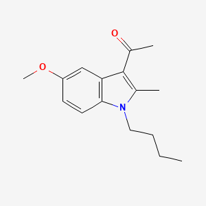 molecular formula C16H21NO2 B4931138 1-(1-butyl-5-methoxy-2-methyl-1H-indol-3-yl)ethanone 
