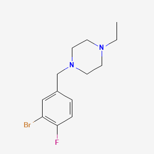 molecular formula C13H18BrFN2 B4931145 1-(3-bromo-4-fluorobenzyl)-4-ethylpiperazine CAS No. 414877-56-8