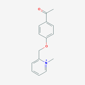 molecular formula C15H16NO2+ B493118 2-[(4-Acetylphenoxy)methyl]-1-methylpyridinium 