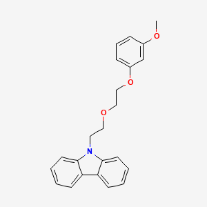 molecular formula C23H23NO3 B4931180 9-{2-[2-(3-methoxyphenoxy)ethoxy]ethyl}-9H-carbazole 