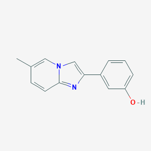molecular formula C14H12N2O B493119 3-(6-Methylimidazo[1,2-a]pyridin-2-yl)phenol 