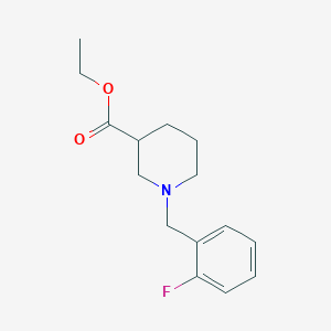 molecular formula C15H20FNO2 B4931191 ethyl 1-(2-fluorobenzyl)-3-piperidinecarboxylate 