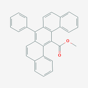 molecular formula C30H20O2 B049312 Methyl 7-phenyldibenz(a,j)anthracene-14-carboxylate CAS No. 116047-36-0