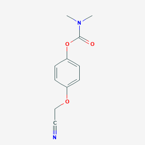molecular formula C11H12N2O3 B493122 4-(Cyanomethoxy)phenyl dimethylcarbamate 