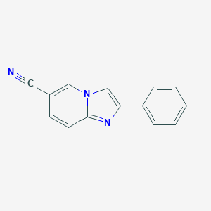 molecular formula C14H9N3 B493125 2-Phenylimidazo[1,2-a]pyridine-6-carbonitrile CAS No. 214958-29-9