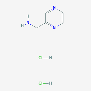 molecular formula C5H9Cl2N3 B049313 吡嗪-2-基甲胺二盐酸盐 CAS No. 122661-25-0