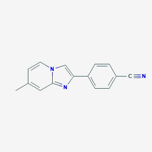 molecular formula C15H11N3 B493132 4-(7-Methylimidazo[1,2-a]pyridin-2-yl)benzonitrile 