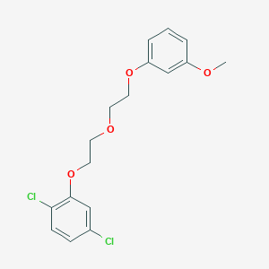 molecular formula C17H18Cl2O4 B4931328 1,4-dichloro-2-{2-[2-(3-methoxyphenoxy)ethoxy]ethoxy}benzene 