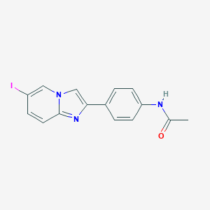 molecular formula C15H12IN3O B493134 N-[4-(6-iodoimidazo[1,2-a]pyridin-2-yl)phenyl]acetamide CAS No. 118000-68-3