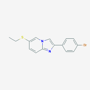 molecular formula C15H13BrN2S B493136 2-(4-Bromophenyl)imidazo[1,2-a]pyridin-6-yl ethyl sulfide 