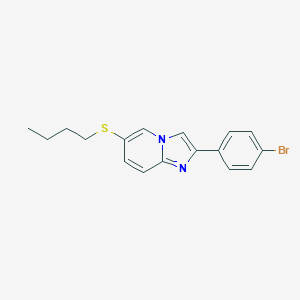 2-(4-Bromophenyl)imidazo[1,2-a]pyridin-6-yl butyl sulfide